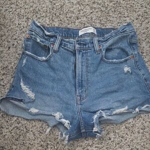Abercrombie & Fitch Cutoff Shorts High Rise